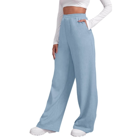 Bibifish Womens Pants Fleece Lined Sweatpants Tummy Control High Waisted Yoga Pants Warm Athletic Joggers With Pockets With Pockets