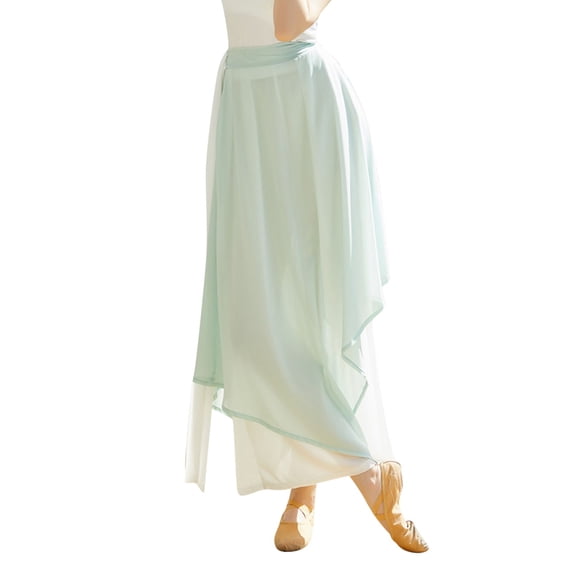 Bibifish Womens Pants Loose Fit Flowy Chiffon Wide Leg Pants Classical Dance Performance Casual Going Out Casual Pants