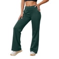 thumbnail image 1 of Bibifish Womens Pants Oversized High Waist Elastic Waist Trousers Wide Leg Casual Sports Wear Long Leg Solid Color Stretch Sweatpants, 1 of 5