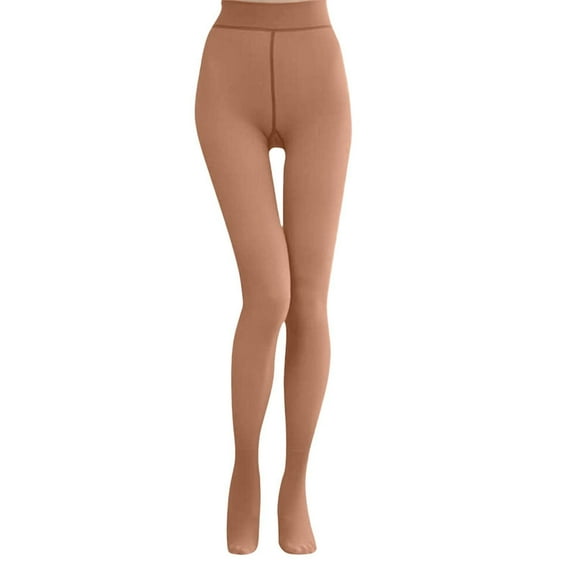 Bibifish Womens Pantyhose Sheer High Waist Elastic Tights Lined Slim Fit Casual Office Winter Daily Wear Thermal Tights