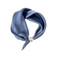 thumbnail image 1 of Bibifish Womens Pop‑On Pearl Necklace Scarf Magnetic Closure Silky Solid Neck Band Bag Charm Bag Accessory, 1 of 3