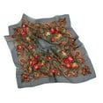 thumbnail image 1 of Bibifish Womens Scarf Classic Luxe Satin Small Square Scarf Rose Paisley Print Vacation Daily Neck Wrap, 1 of 4