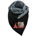 thumbnail image 1 of Bibifish Womens Scarf with Cat Pocket Autumn Winter Warm graphic printed Shawl Soft cozy for Pet Lovers outdoor comfortable Daily casual scarf, 1 of 3