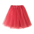 thumbnail image 1 of Bibifish Womens Skirts Solid Color Mini Tulle Skirts Ladies Pleated Gauze Short Dress Trendy Adult Tutu Dancing Skirts For Ladies, 1 of 3