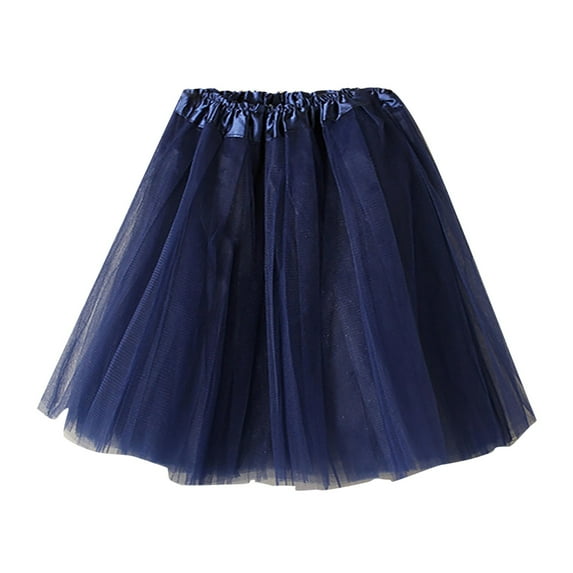 Bibifish Womens Skirts Solid Color Mini Tulle Skirts Ladies Pleated Gauze Short Dress Trendy Adult Tutu Dancing Skirts For Ladies