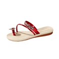 thumbnail image 1 of Bibifish Womens Slide Sandals Rhinestone Strappy Open Toe Mule Slippers Summer Fashion Casual Beach Shoes, 1 of 7