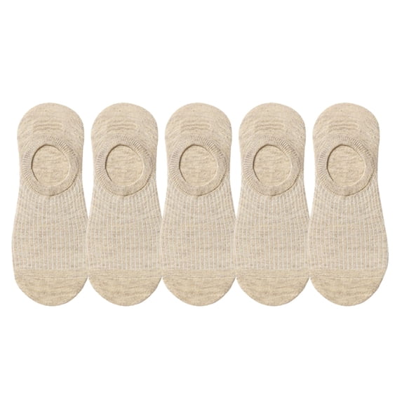 Bibifish Womens Socks 5 Pairs Soft Non Breathable No Show Socks Stretchy Invisible Low Cut Daily Socks