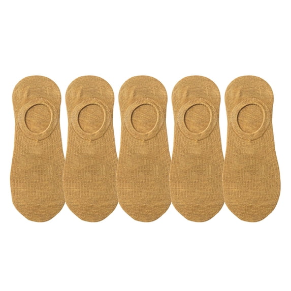 Bibifish Womens Socks 5 Pairs Soft Non Breathable No Show Socks Stretchy Invisible Low Cut Daily Socks