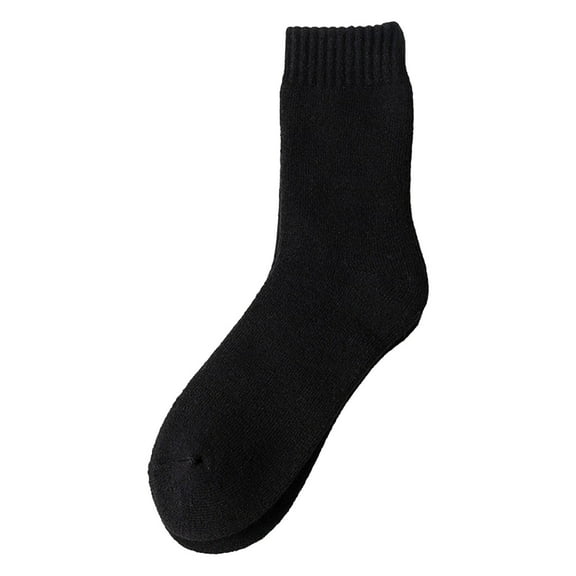 Bibifish Womens Socks Fall Winter Solid Color Crew Socks Casual Warm Indoor And Outdoor Comfy Daily Wear Mid Tube Socks