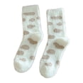 thumbnail image 1 of Bibifish Womens Socks Fall Winter Thick Thermal Socks Cozy Lined Crew Socks Cute Printed Fluffy Girls Home Sleeping Socks, 1 of 3