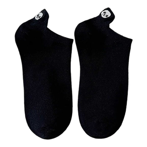 Bibifish Womens Socks Funny Embroidered Low Cut Socks Cute Animal Print Ankle Socks Soft Cotton Blend Socks For Ladies And Girls