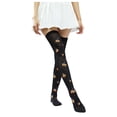 thumbnail image 1 of Bibifish Womens Socks Over The Knee Stockings Halloween Christmas Printed Cosplay Cartoon Thigh High Socks Fancy Dress Party Prop Holiday Casual Socks, 1 of 2