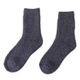 thumbnail image 1 of Bibifish Womens Socks Solid Color Thick Winter Thermal Socks Soft Stretchy Fall Winter Home Sleeping Daily Wear Crew Socks For Ladies, 1 of 4