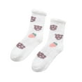 thumbnail image 1 of Bibifish Womens Socks Thick Coral Velvet Socks Warm Miedium Tube Socks Colorful Cute Heart Printed Home Sleeping Socks For Ladies, 1 of 9