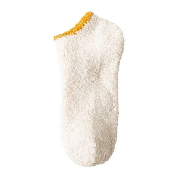 Bibifish Womens Socks Warm Fuzzy Socks Low Cut Socks Fall Winter Thick Fleece Ladies Socks Silicone Non Slip Floor Socks For Ladies