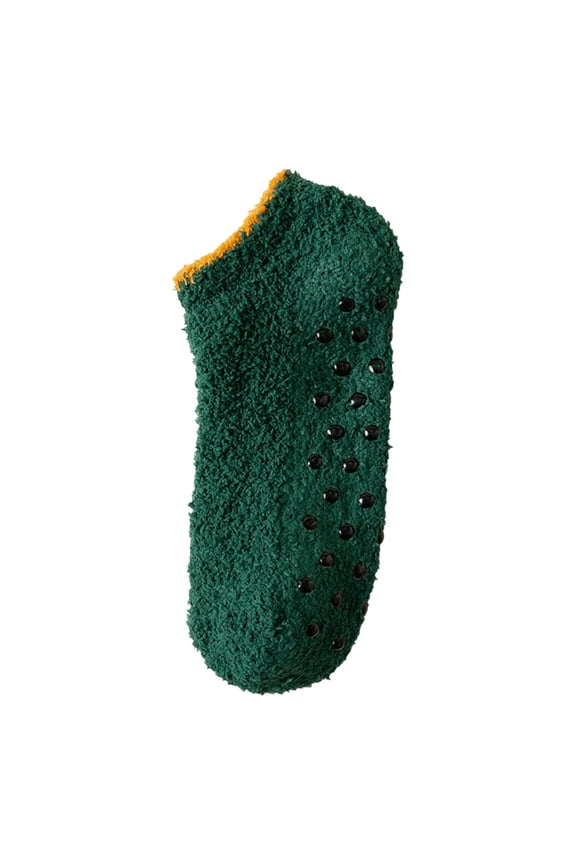 Womens Socks Warm Fuzzy Socks Low Cut Socks Fall Winter Thick Fleece Ladies Socks Silicone Non Slip Floor Socks For Ladies