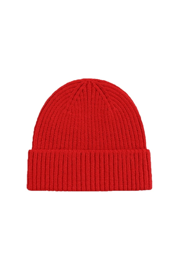 Womens Solid Color Ribbed Knit Beanie Hat Soft Stretchy Midweight Hat Fall Daily Casual Wear Basic Trendy Hats