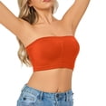 thumbnail image 1 of Bibifish Womens Strapless Bras Front Ruched Comfort Bras Seamless Breathable Home Leisure Wear Comfortable Daily Sleep Bras, 1 of 4