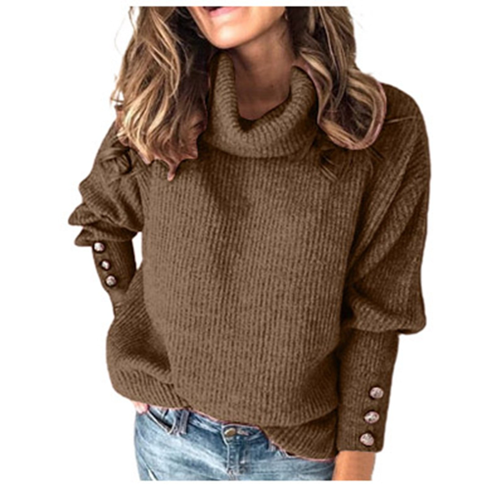 Basic Women highneck Sweaters main image 1