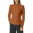thumbnail image 1 of Bibifish Womens Sweaters Autumn Winter Warm Solid Color Half Turtleneck Knit Tops With Button Degisn Slim Fit Trendy Ladies Sweater Tops, 1 of 5