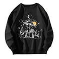 thumbnail image 1 of Bibifish Womens Sweatshirts Graphic Crewneck Whimsical Pattern Sweatshirts Soft Loose Fit Outdoor Daily Outings Playful Trendy Pullover, 1 of 4