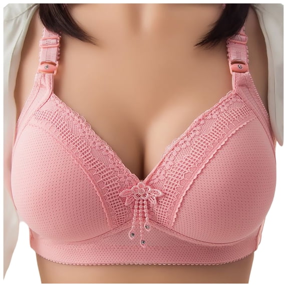 Bibifish Womens T-Shirt Bras Adjustable Straps V Neck Molded Cup Everyday Bras Daily Casual Comfort Support Bras