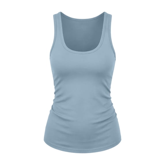 Bibifish Womens Tank Tops Basic Stretchy Scoop Neck Sleeveless Camisole Racerback Slim Fit Summer Daily Tops