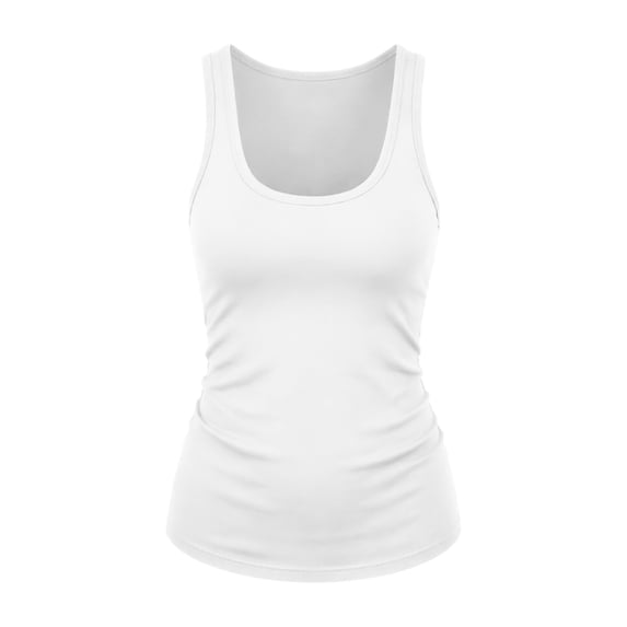 Bibifish Womens Tank Tops Basic Stretchy Scoop Neck Sleeveless Camisole Racerback Slim Fit Summer Daily Tops