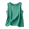 thumbnail image 1 of Bibifish Womens Tank Tops Crew Neck Lightweight Summer Tank Tops Solid Sleeveless Basic Shirts, 1 of 7