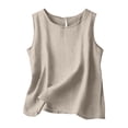 thumbnail image 1 of Bibifish Womens Tank Tops Crew Neck Lightweight Summer Tank Tops Solid Sleeveless Basic Shirts, 1 of 7