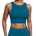 thumbnail image 1 of Bibifish Womens Tank Tops High Neck Breathable Summer Workout Tank Tops Crop Padded Sleeveless, 1 of 4