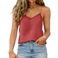 thumbnail image 1 of Bibifish Womens Tank Tops V Neck Smooth Summer Cami Solid Sleeveless Basic Tank Shirts, 1 of 4