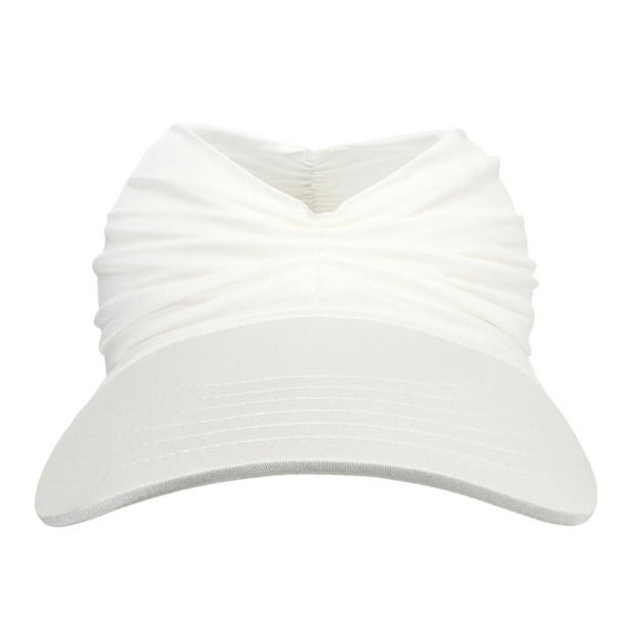 Bibifish Womens Teal Ruched Wide-Brim Cap Twist Detail Soft Baseball Hat Lightweight Breathable Casual Beach Vacation Outdoor Streetwear Cap