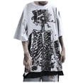 thumbnail image 1 of Bibifish Womens Tshirts Graphic Print Short Sleeve Tees Unisex Loose Fit Casual Pullover Tops Funny Novelty Trendy Breathable Baggy Shirts, 1 of 6