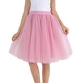 thumbnail image 1 of Bibifish Womens Tulle Skirts Sheer Mesh Puff Tutu Skirts High Waist Fluffy Lightweight Casual Party Daily Wear Stylish Mini Skirts, 1 of 5