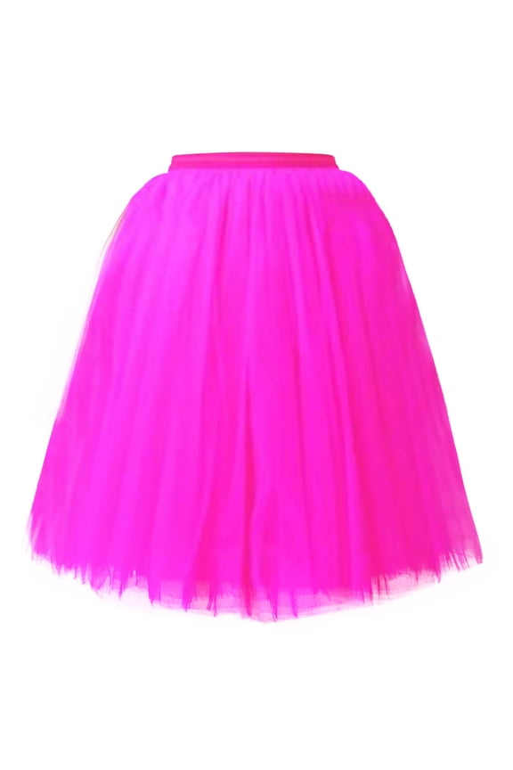Womens Tutu Skirts casual solid High Waist Sheer Mesh Tulle Skirt spring summer Layered Puffy Princess Party Mini Skirts