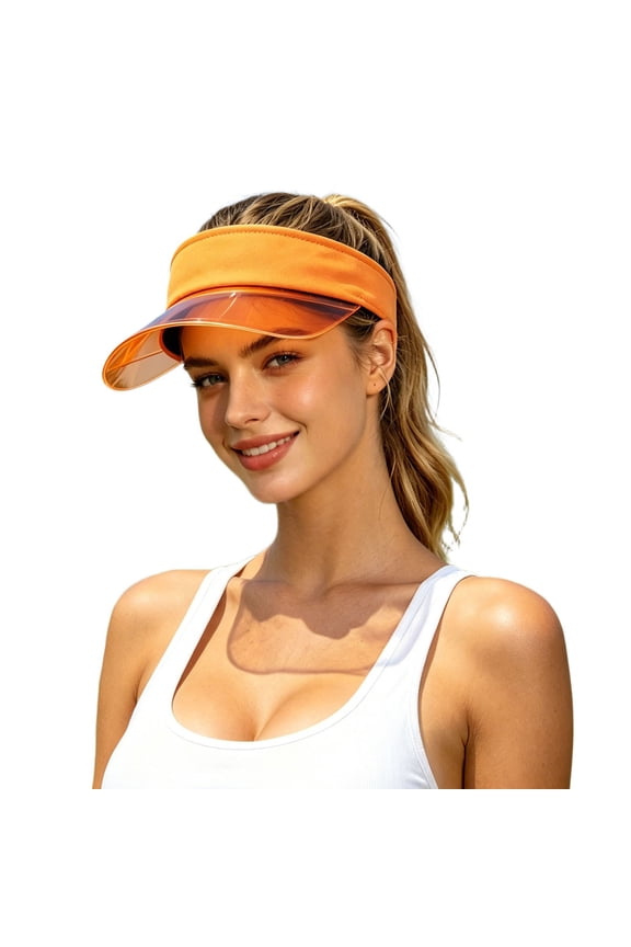 Womens Visor Hats Hollow Top Sun Protection Cap Outdoor Cycling Commuter Casual Travel Headwear