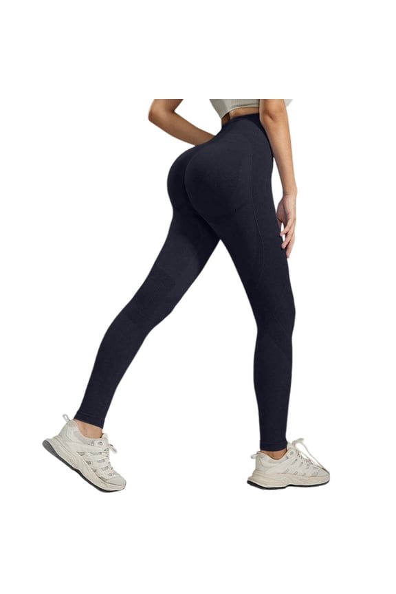 Womens Yoga Leggings Multi-Texture Butt-Lifting High-Waisted Panel Yoga Outings Sports Outings Chic Sports Leggings For Ladies