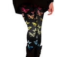 thumbnail image 1 of Bibifish Womens Yoga Pants Butterfly Print Yoga Pants High Waist Stretchy Fabric Casual Walk & Streetwear Elegant Leggings For Ladies, 1 of 5