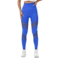 thumbnail image 1 of Bibifish Womens Yoga Pants Mesh Panel Design Full-Length Yoga Pants High-Waist Breathable Fabric Gym Workout Ventilated Activewear, 1 of 7