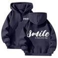 thumbnail image 1 of Bibifish Womens Zip Up Hoodies Athletic Letter Print Hooded Jackets Relaxed Fit Long Sleeve Casual Hooded Sweatshirts, 1 of 3