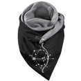 thumbnail image 1 of Bibifish Womens casual animal printed Scarf Winter Retro style Warm Shawl with adjustable Buckle Soft cozy Streetwear & outings warp, 1 of 3