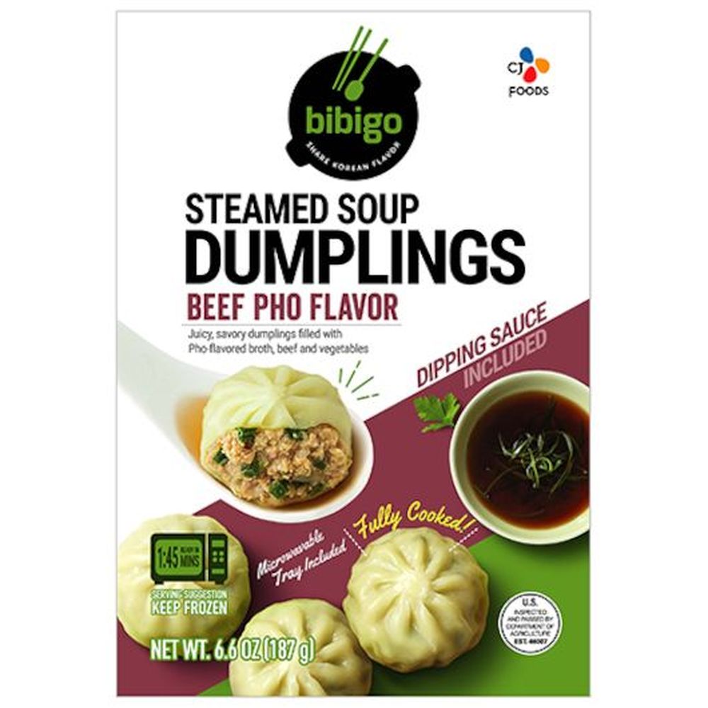 Bibigo Beef PHO Flavor Steamed Soup Dumpling, 6.6 Ounce 9 per case