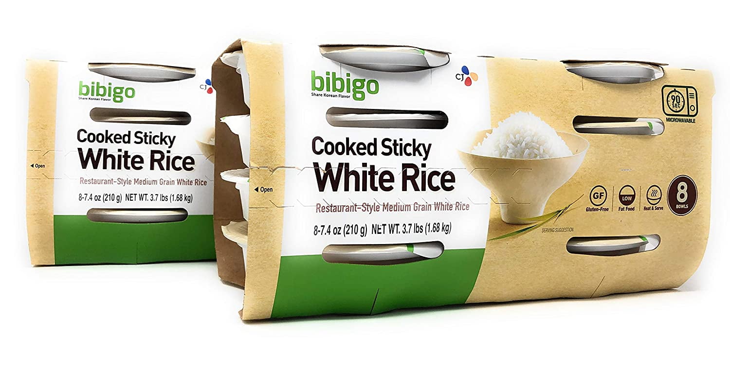 Bibigo Cooked Sticky White Rice, RestaurantStyle Medium Grain White