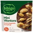thumbnail image 1 of Bibigo Frozen Mini Wontons Pork & Vegetable Dumplings, 24.0 oz, 1 of 9