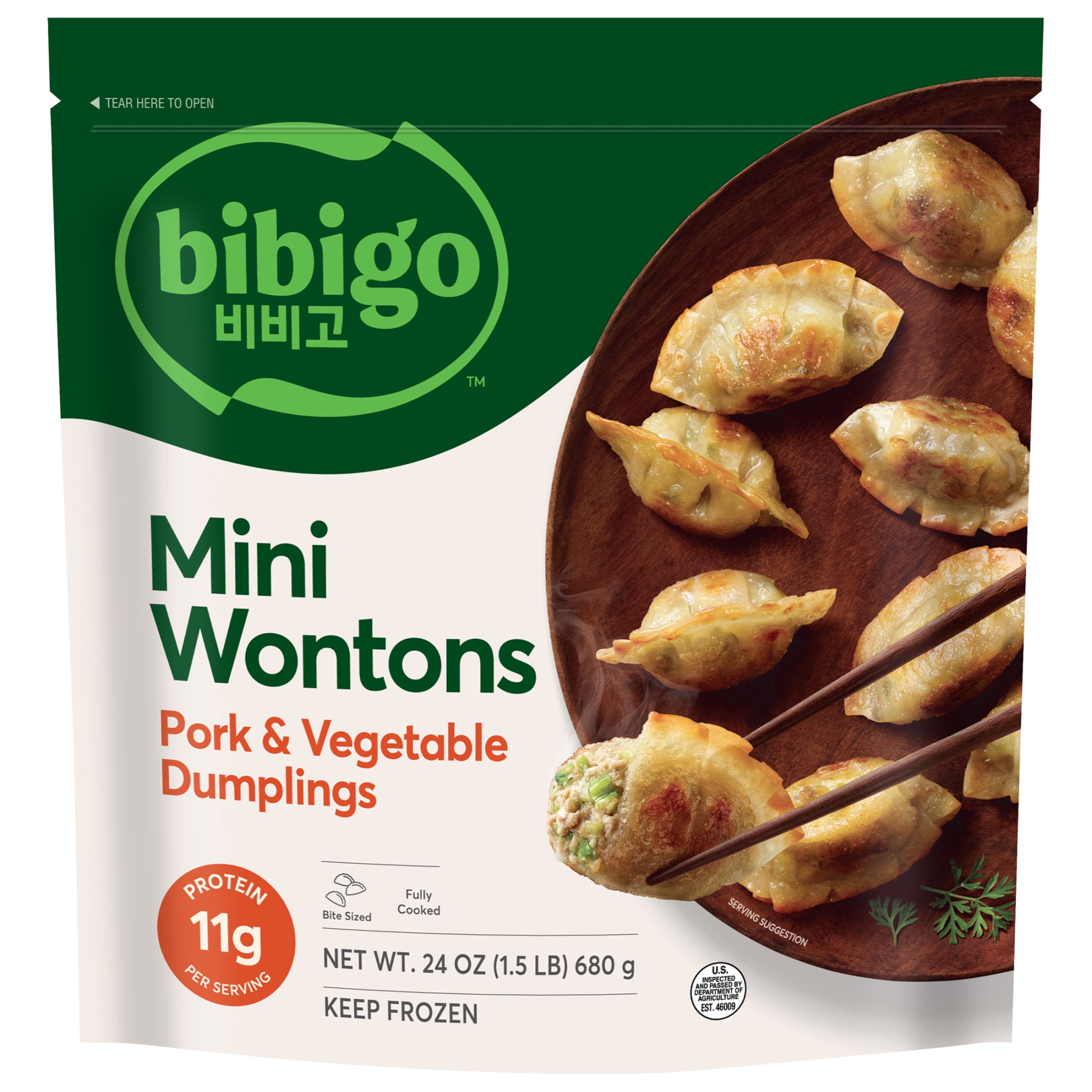 トップス wonton POLARTEC Little Bit Short T Bibigo Mini Wontons | Frozen snack sides for supermarkets