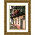 thumbnail image 1 of Bibikow, Walter 11x14 Gold Ornate Wood Framed with Double Matting Museum Art Print Titled - Canary Islands-La Palma Island-Santa Cruz de la Palma-traditional Canarian house balconies, 1 of 4
