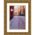 thumbnail image 1 of Bibikow, Walter 11x14 Gold Ornate Wood Framed with Double Matting Museum Art Print Titled - Sweden-Stockholm-Gamla Stan-Old Town-Royal Palace-old town street, 1 of 4