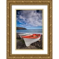 thumbnail image 1 of Bibikow, Walter 13x18 Gold Ornate Wood Framed with Double Matting Museum Art Print Titled - Spain-Canary Islands-Fuerteventura Island-Pozo Negro-fishing boats, 1 of 4