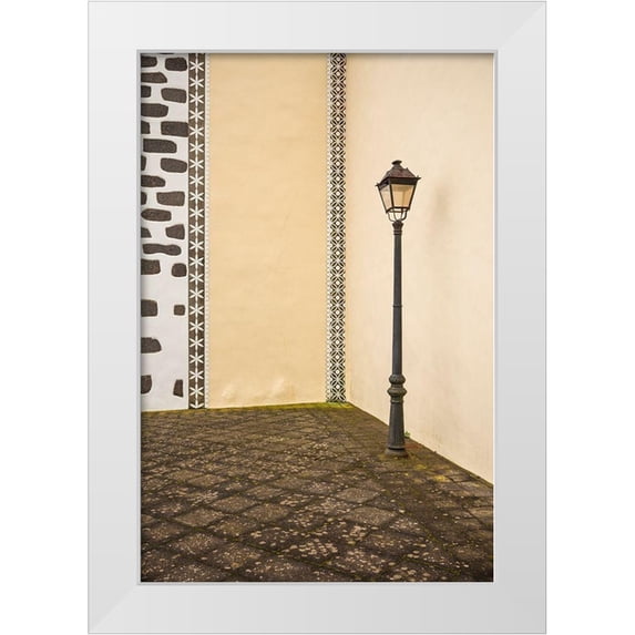 Bibikow, Walter 13x18 White Modern Wood Framed Museum Art Print Titled - Canary Islands-La Palma Island-Puntallana-Parroquia San Juan Bautista church